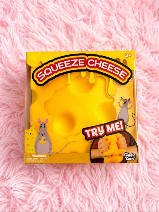 Other - Squeeze Cheese Fidget Toy - Yellow